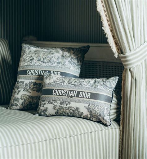 dior cushio|Dior de jouy cushions.